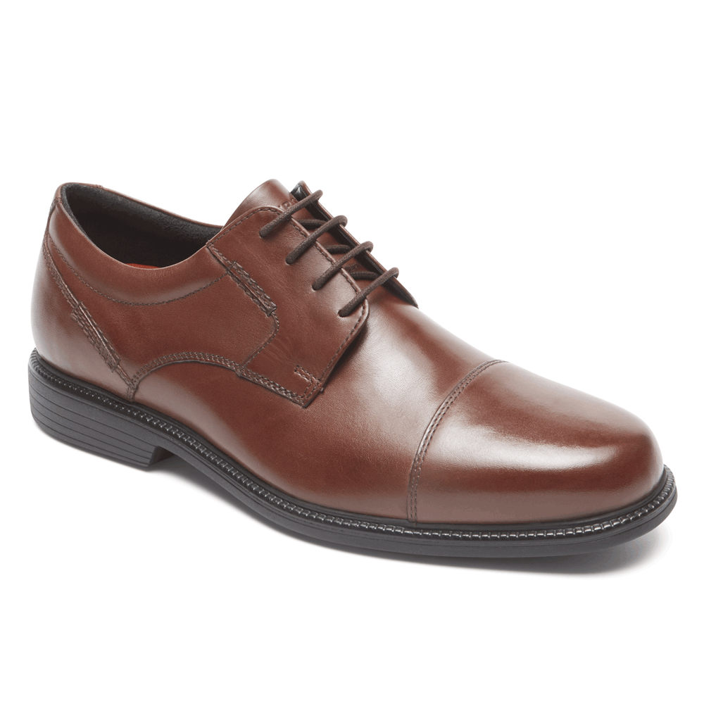 Rockport Oxfords Herre Brune - Charles Road Cap Toe - UZOQ48529